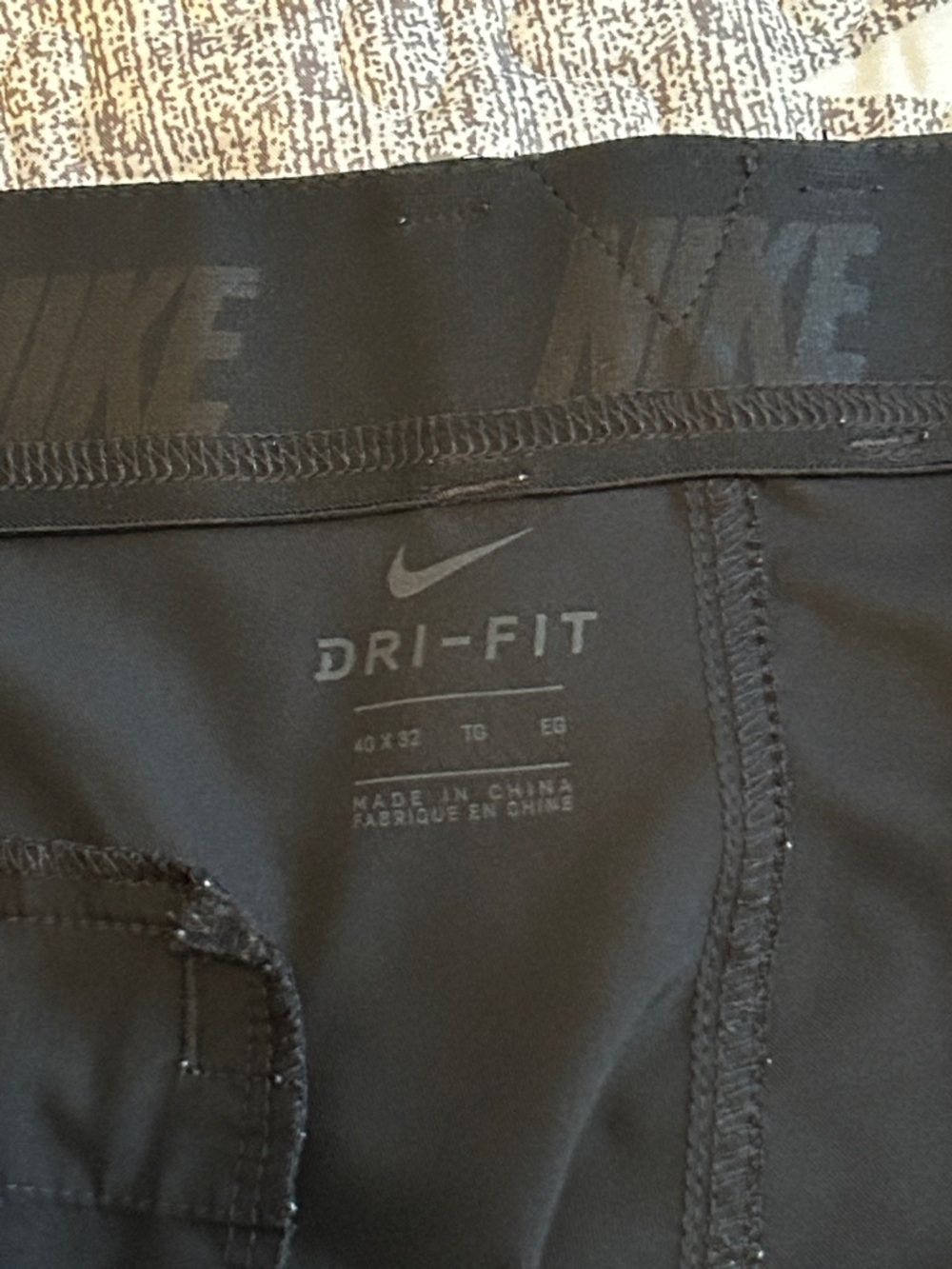 Nike Black 40x32 Dri-FIT Golf Athletic Pants - Picture 2 of 6
